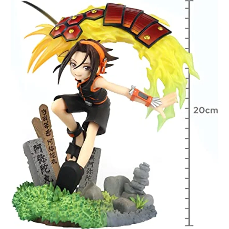 Megahouse Shaman King Lucrea PVC Statue Yoh Asakura, 18 cm, detailreiche Sammelfigur in Fensterbox – Bild 3