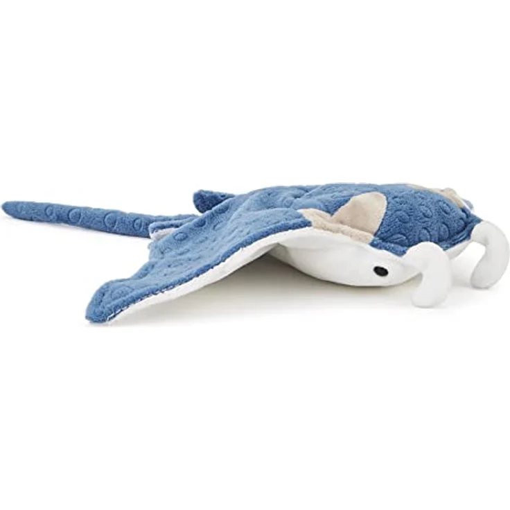 Zappi Co Manta-Rochen Plüschtier, weich gefüllt, 31-33 cm, grau, ideal zum Kuscheln, pädagogisch wertvoll – Bild 1