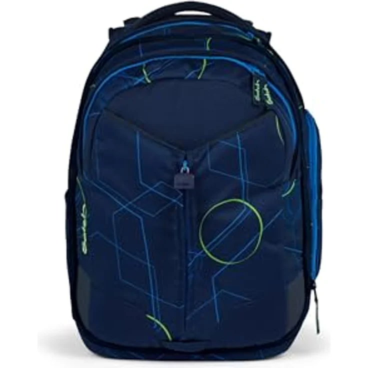 Satch Schulrucksack match, erweiterbarer Rucksack mit 5 Liter Volumenerweiterung, ergonomisch anpassbar, reflektierend, blau – Bild 6