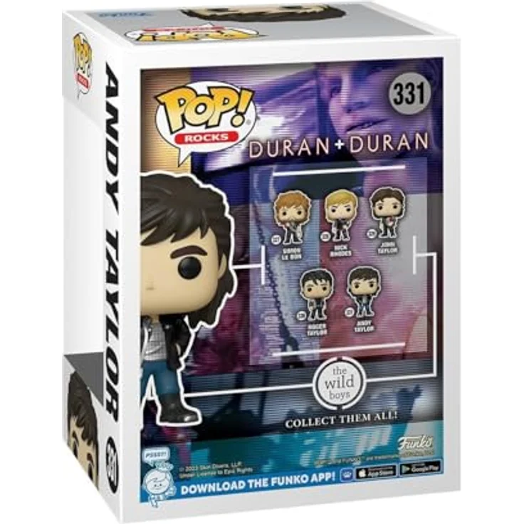 Funko Pop! Rocks: Duran Duran - Wild Boys Andy Taylor - Vinyl-Sammelfigur, 9,5 cm groß, ideales Geschenk für Musikfans und Sammler – Bild 3