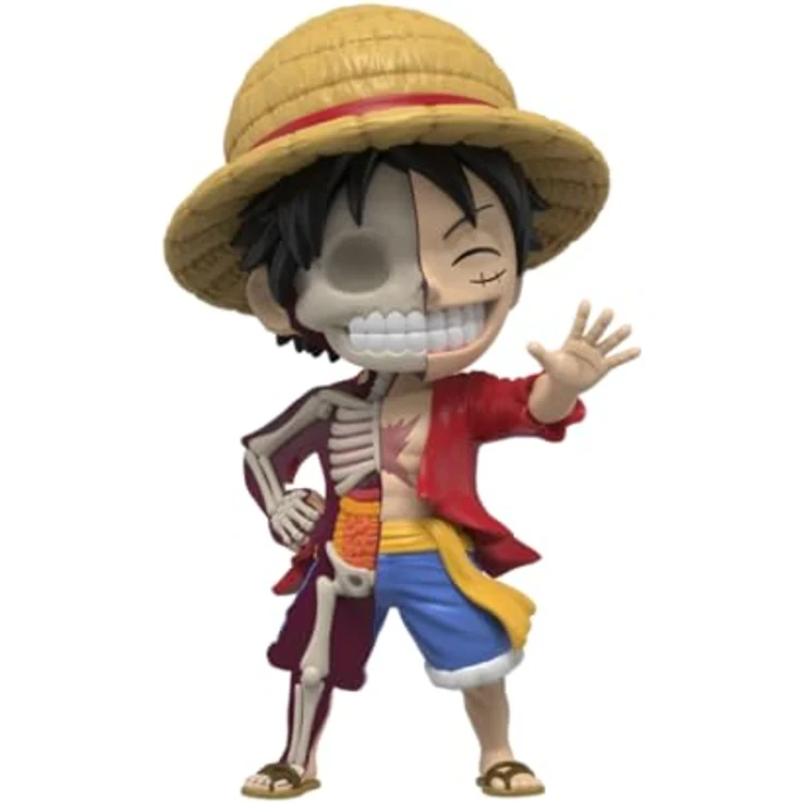 Mighty Jaxx XXRAY One Piece: Luffy, 15,4 cm große Vinyl-Sammelfigur mit halb zerlegtem Kunststil und NFC-Token – Bild 2