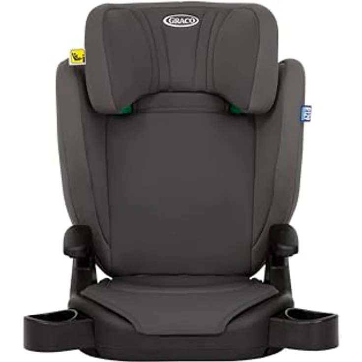 Graco Junior Maxi i-Size R129, Kindersitz ab 3,5 Jahre für 100-150 cm, inkl. Getränkehalter, nur 3,5 kg leicht, Iron – Bild 5