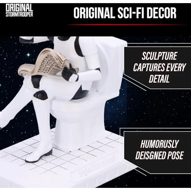 Nemesis Now Original Stormtrooper Pooper Trooper Figur, handbemalt, 10 cm, skurriles Sammlerstück aus Harz – Bild 4