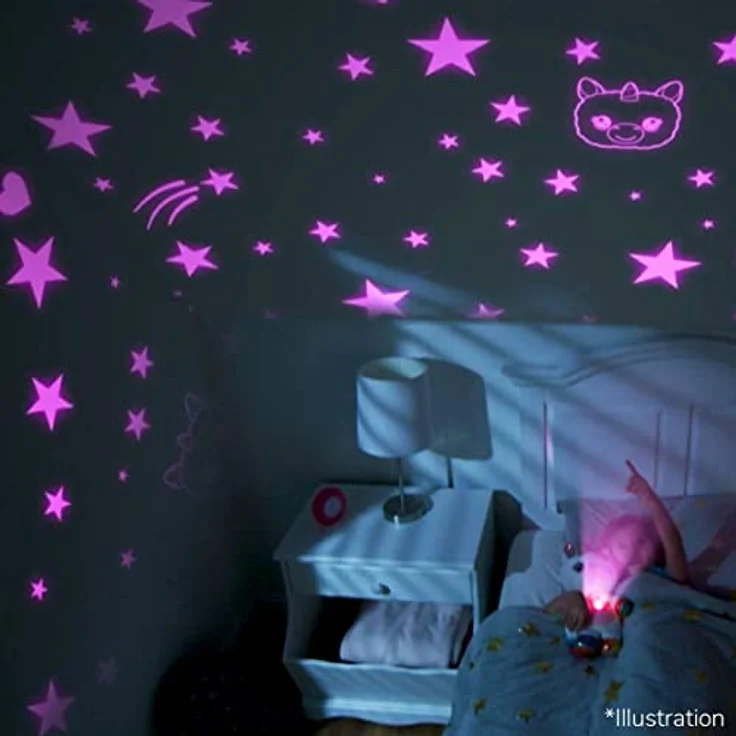 Mediashop StarBelly DreamLites Verträumter Dino 2022 – Kuscheltier für magische Lichterstimmung in Regenbogenfarben – Stofftier mit praktischem 20 Minuten Sleep Timer – Bild 3