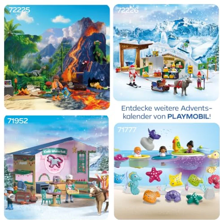 Playmobil Adventskalender - Dino-Expedition, Weihnachtskalender mit festlichen Überraschungen, Modell 72225 – Bild 6