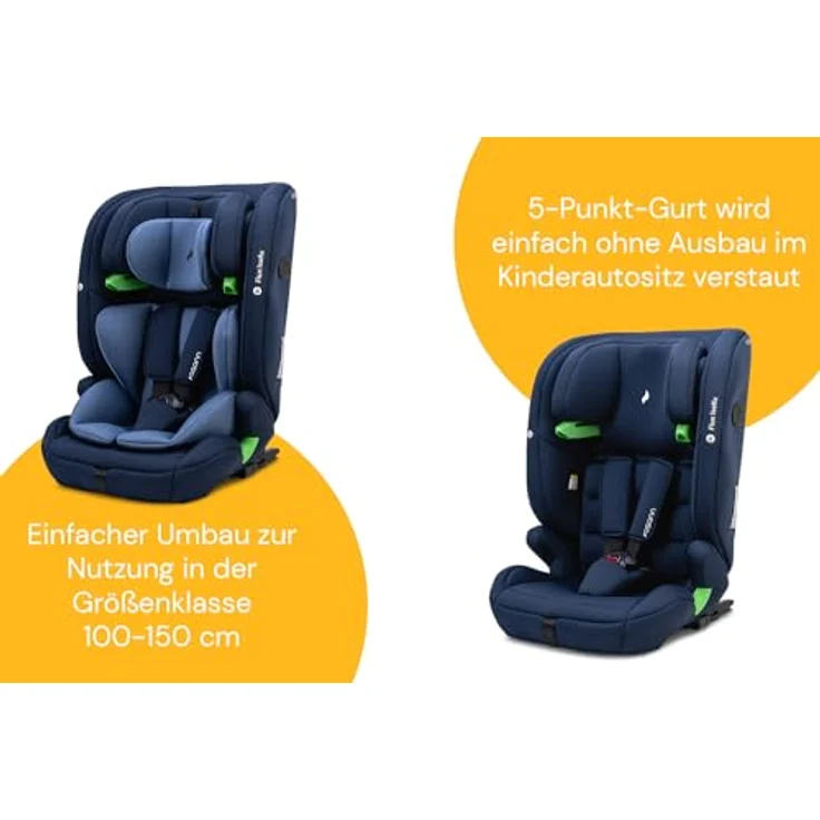 Osann Autokindersitz Osann Flux Isofix i-Size, Kinderautositz, 14-fach höhenverstellbarer Kopfschutz, seitlicher Aufprallschutz, verschiedene Farben – Bild 8