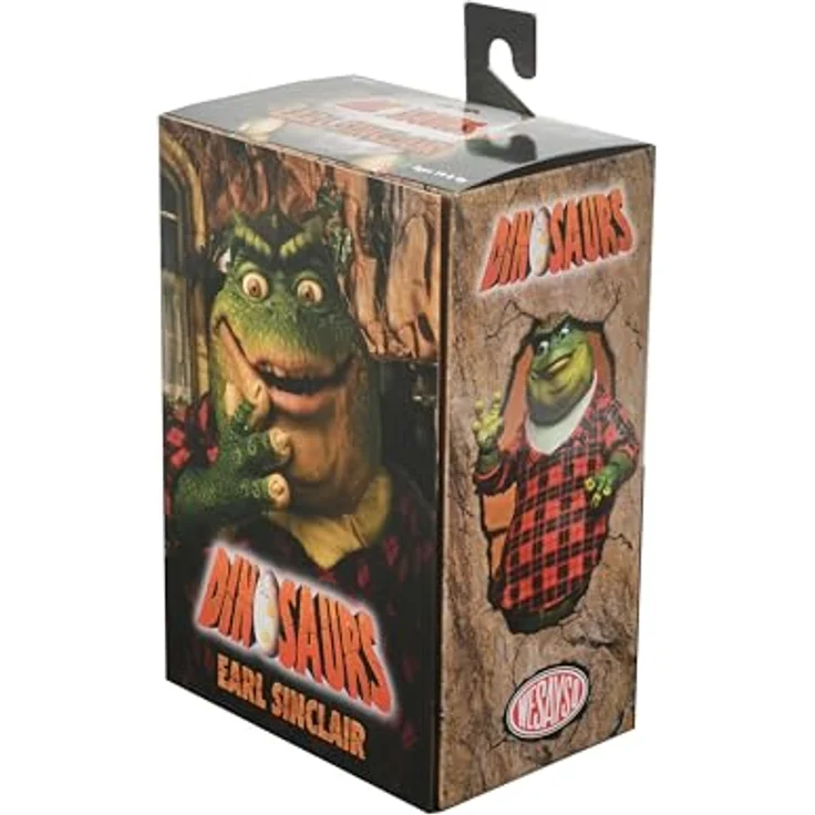 NECA Actionfigur Dinosaurs, Die Dinos, mit viel Zubehör in Fensterbox, Größe ca. 18 cm – Bild 3