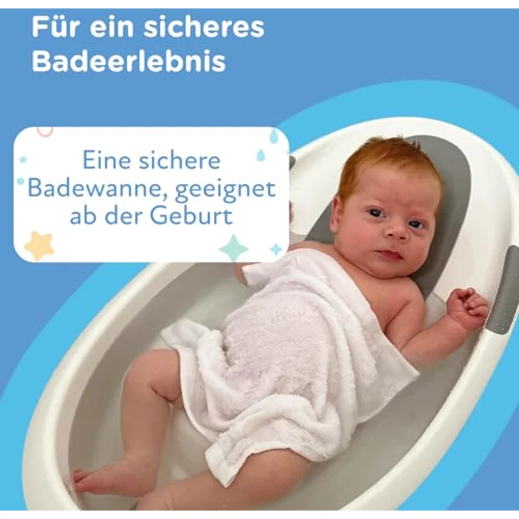 Nuby Dr. Talbot's - Baby-Badewanne mit Rückenlehne aus weiches Schaumstoff - Badewanne für Babys mit rutschfeste Griffe - 0-12 Monate – Bild 12