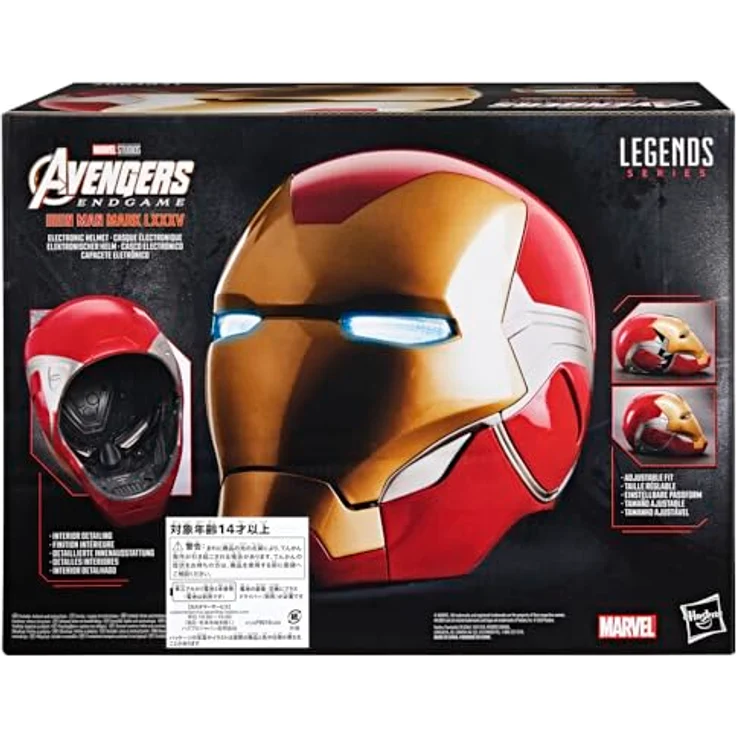 Hasbro Marvel Legends Elektronischer Helm Iron Man Mark LXX, filmgetreue Reproduktion mit leuchtendem Visier und verstellbarer Passform – Bild 6