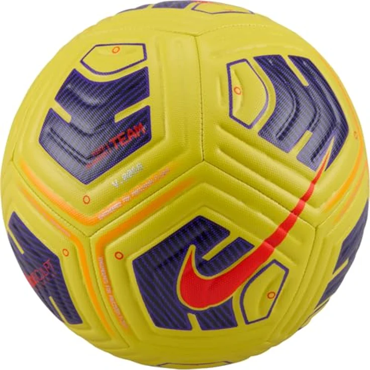 Nike Erwachsene Fußball Ball - Academy Team FZ7540, texturierte Oberfläche für optimalen Grip, gelb – Bild 2