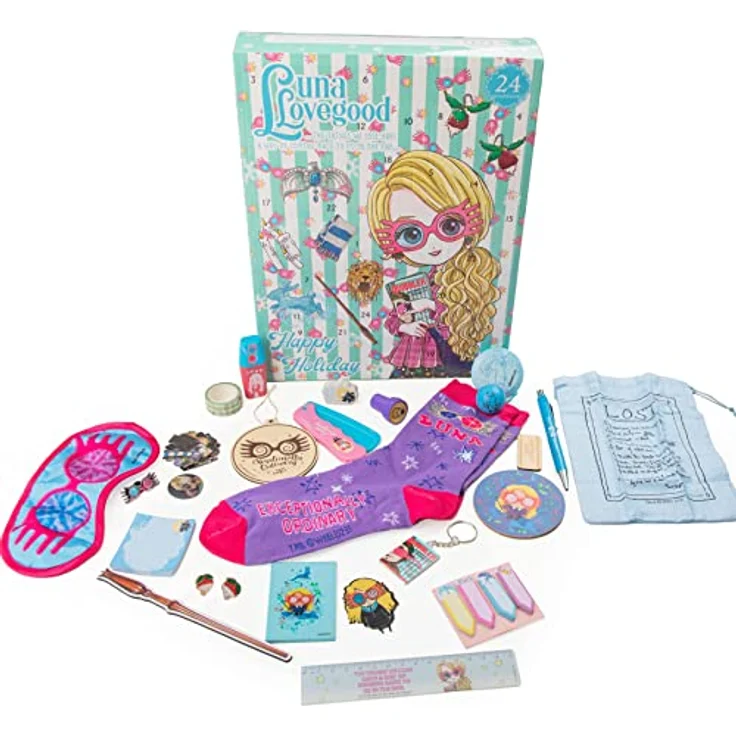 Cinereplicas Harry Potter - Luna Lovegood Adventskalender 2023 - Offizielle Lizenz, mit einzigartigen Geschenken und originalem Design – Bild 2