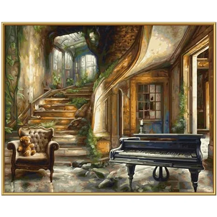 Schipper 609130908 Malen nach Zahlen – Lost Place - Bilder malen für Erwachsene, inklusive Pinsel und Acrylfarben, 40 x 50 cm – Bild 3