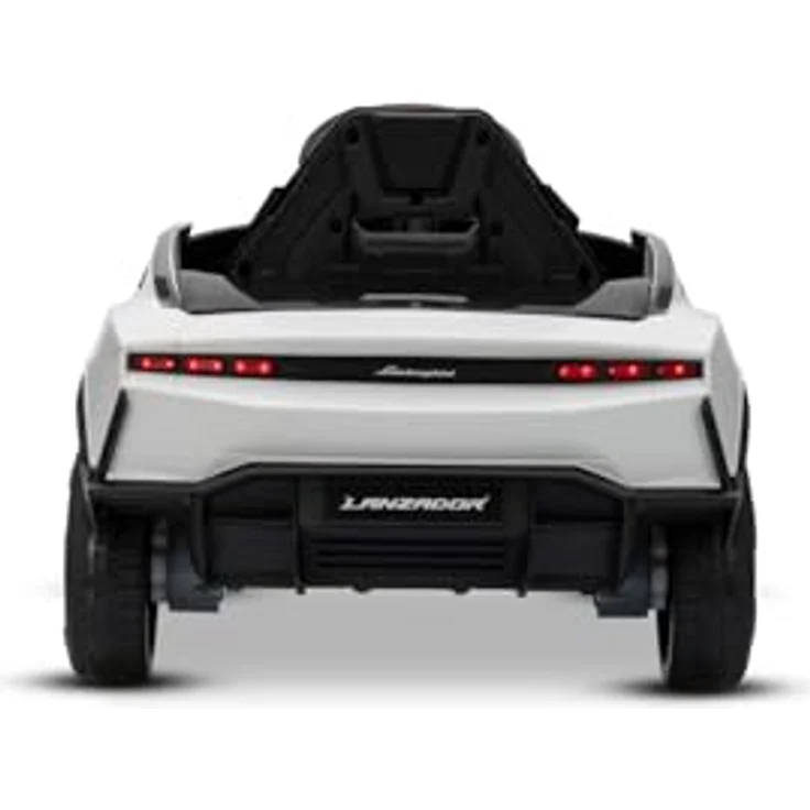 Beneo Elektrisches Ride-on-Auto Lamborghini Lanzador 12V, lizenziert, Hinterradantrieb, weiß, mit Lithiumbatterie, LED-Beleuchtung, breitem Sitz, 2,4-GHz-Fernbedienung, MP3-Player mit USB/AUX/Bluetooth – Bild 6