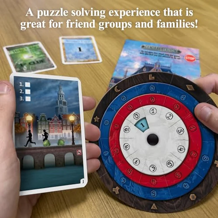 Thames & Kosmos EXIT: The Hunt Through Amsterdam, Escape Room Kartenspiel für 1-4 Spieler, 12+ Jahre, inklusive 88 Karten und Decoder-Disk, ideales Familienspiel – Bild 5