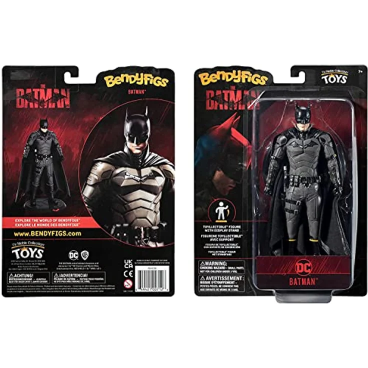 BendyFigs The Batman Movie, Biegefigur Batman, 18,5 cm, Mehrfarbig, aus PVC und ABS – Bild 3