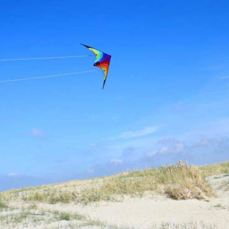 Wolkenstürmer Kinder Lenkdrachen Fancy bunt, Ready to Fly mit Glasfaser-Gestänge, Einsteigerlenkdrachen – Bild 4