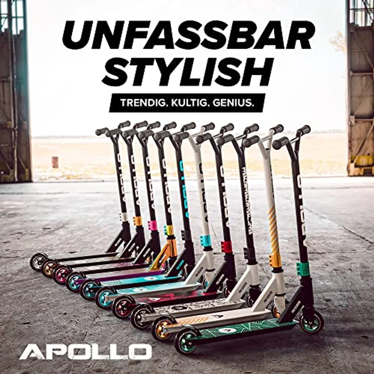Apollo Stuntscooter Genius Pro, Stunt Scooter Kinder Freestyle Kickscooter in trendigen Farben – Bild 6