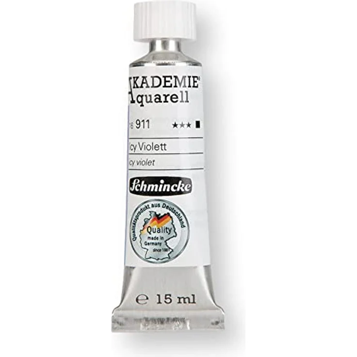 Schmincke AKADEMIE® Aquarell Tubenfarbe, 15 ml, Icy Violett, pastellige Icy Colours, feine Künstler-Aquarellfarbe, hochkonzentriert und halblasierend – Bild 1
