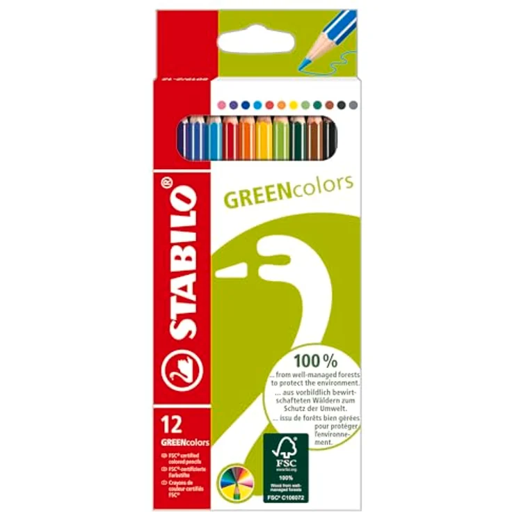 STABILO Umweltfreundlicher Buntstift - GREENcolors - 12er Pack - mit 12 verschiedenen Farben – Bild 2