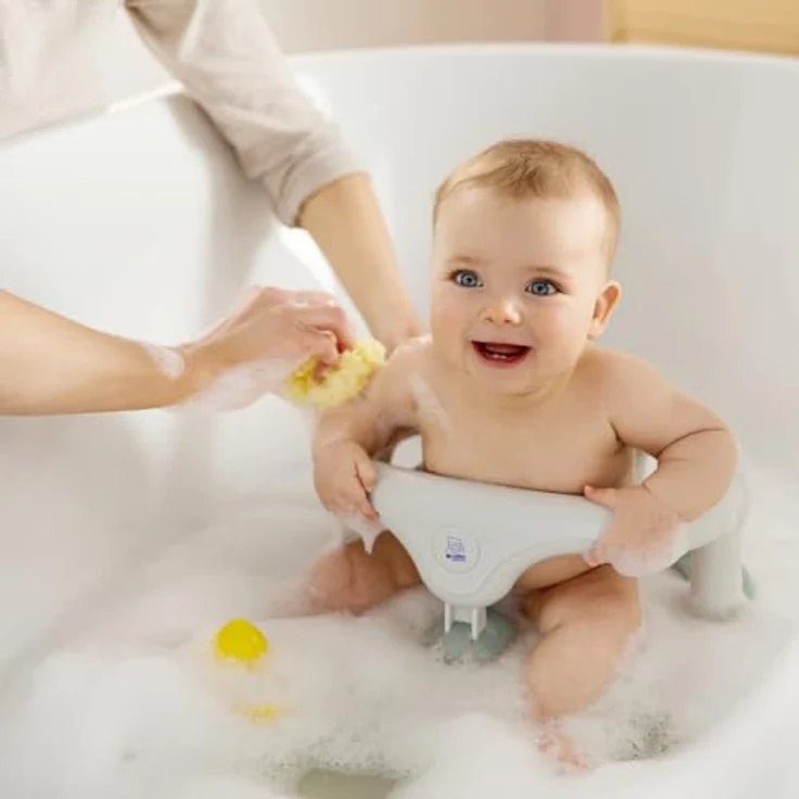 Rotho Babydesign Badewannensitz, vielseitig für Badewanne und Dusche, grün weiß, geeignet für Kinder ab 7 Monaten bis 13 kg – Bild 3