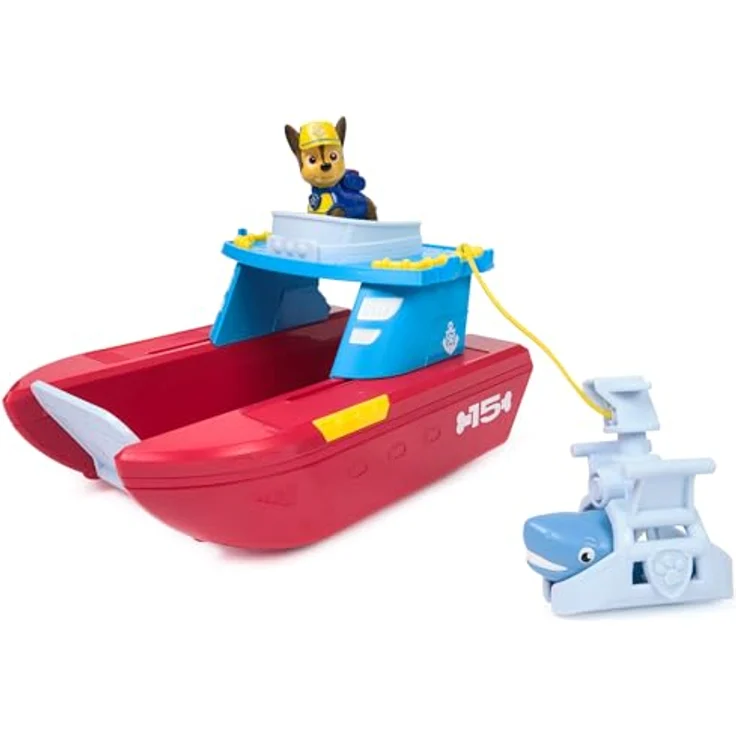Paw Patrol PAW Sea Patroller, 23 cm Rettungsboot mit Chase Figur und Rettungs-Claw – Bild 8