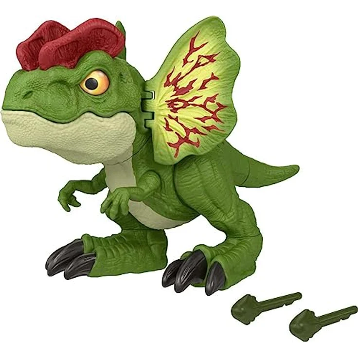 Jurassic World Interaktiver Dilophosaurus, akustische Sammelfigur mit Projektilewerfer – Bild 1