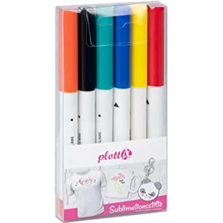 plottiX subliX - Sublimationsstifte Basic Set (6 Farben)