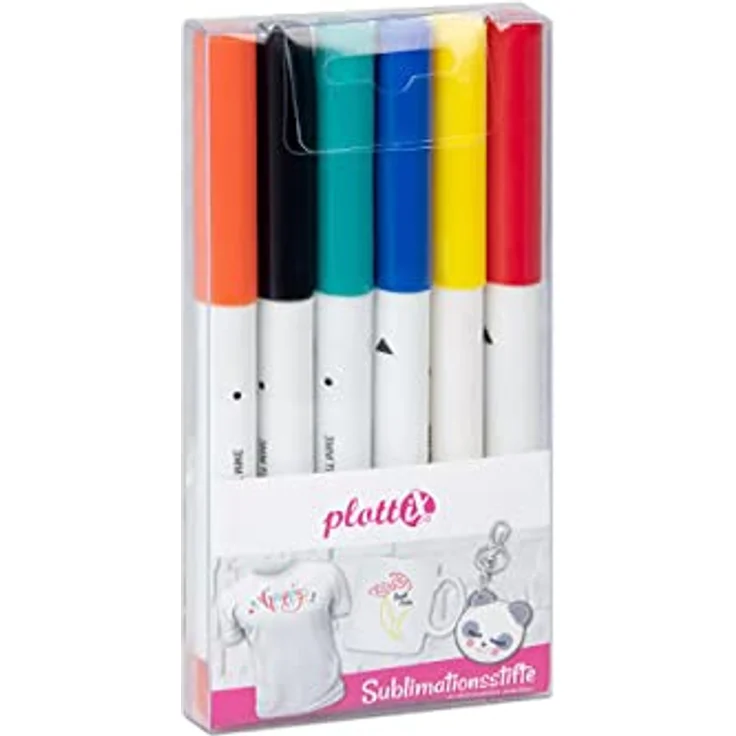 plottiX subliX - Sublimationsstifte Basic Set (6 Farben) – Bild 1
