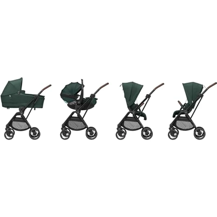 Maxi-Cosi Leona² Kinderwagen, superkompakt zusammenklappbar, für Kinder 0–4 Jahre bis 22 kg, mit pannensicheren Rädern und höhenverstellbarer Rückenlehne – Bild 2
