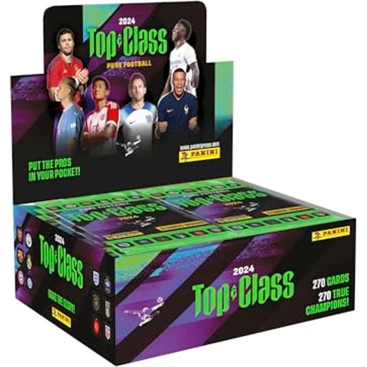 Panini FIFA Top Class 2024 Trading Cards Flow Packs Display (24) - 192 Karten, 10 Subsets, Unbeatable Cards in fünf Farbvarianten – Bild 1