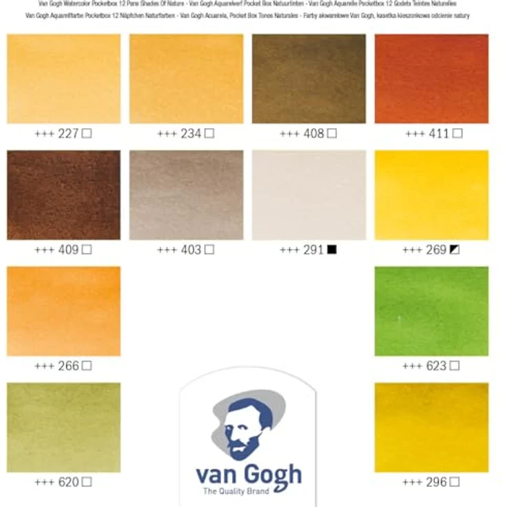 ROYAL TALENS Aquarellfarbe Van Gogh 12er Box Naturfarben – Bild 7