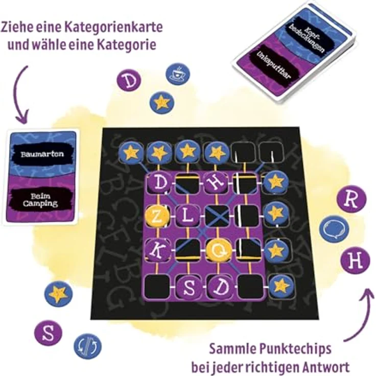 Sonstige Verlage Criss Cross Categories, Familien-Wortspiel mit 200 Karten und Timer – Bild 4