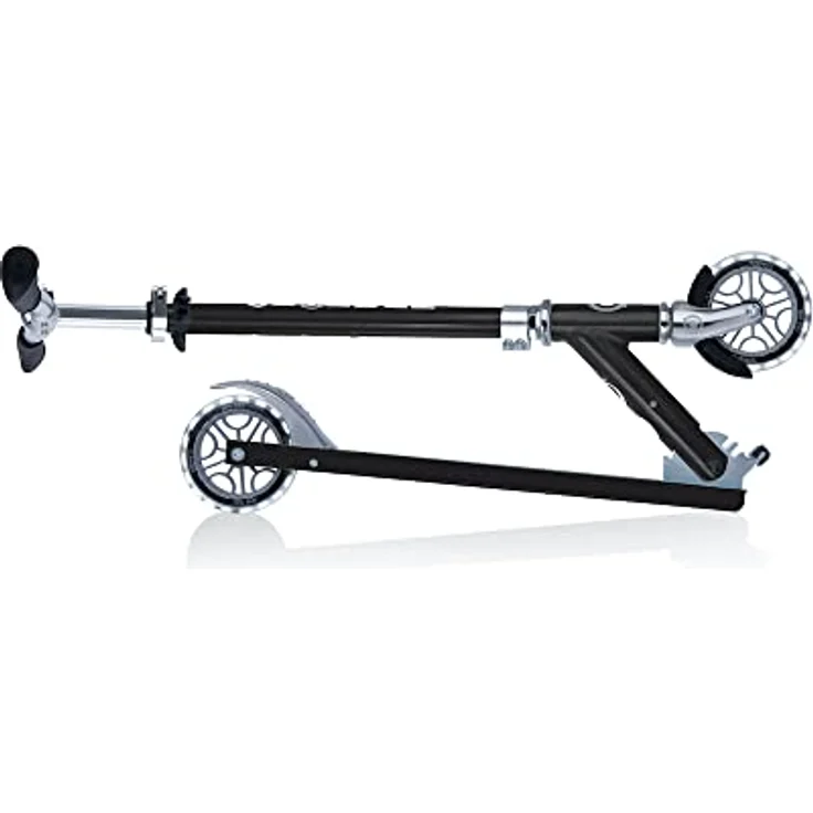 Globber Flow Element Lights 721-120, Scooter mit stabilem Aluminiumrahmen, schwarzen Polyurethanrädern und einstellbarem Lenker, max. Tragfähigkeit 100 kg – Bild 8