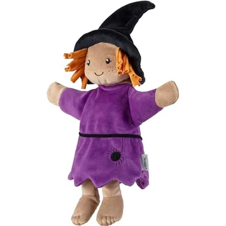 Sterntaler Handpuppe Hexe, weiches Spielzeug für Kasperle Theater, Geschichten erzählen, für Mädchen und Jungen – Bild 4
