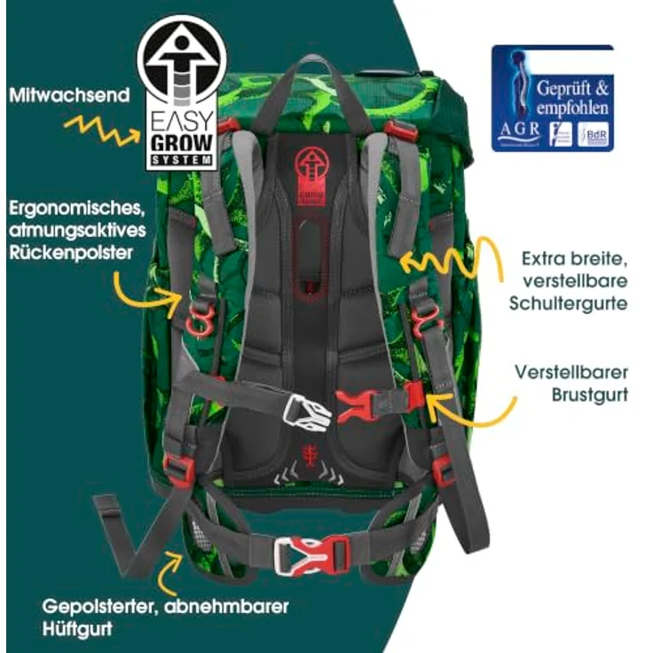 Step by Step CLOUD Schulranzen-Set, Mehrfarbig, ergonomisch und geräumig – Bild 4