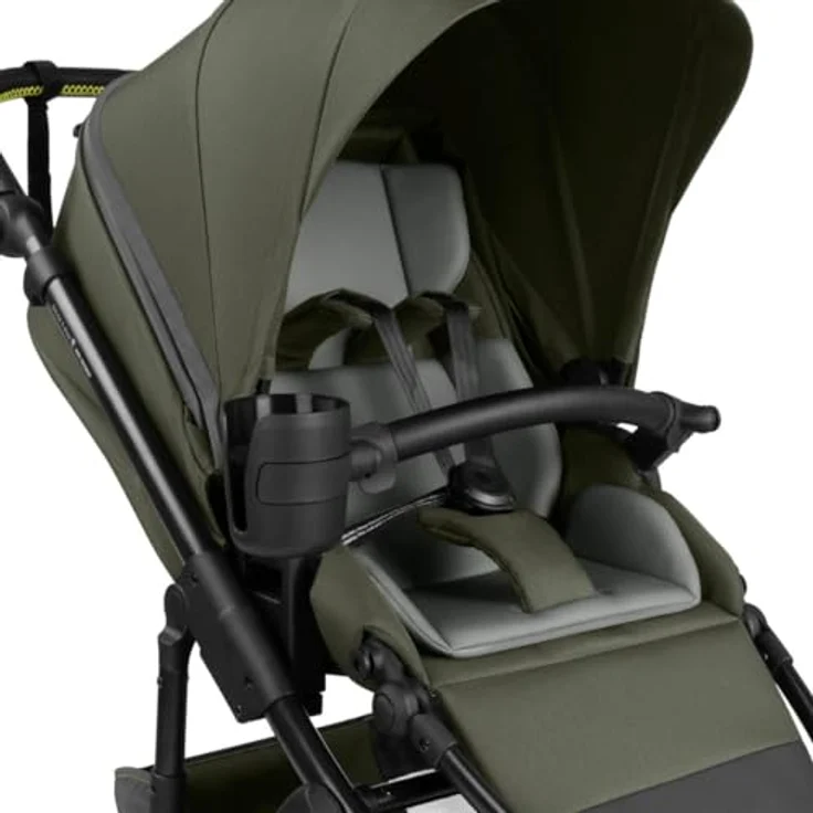 ABC Design Sportbuggy Salsa 5 Run, Jogging Kinderwagen mit Luftreifen und 5-Punkt-Gurtsystem, Avocado – Bild 2
