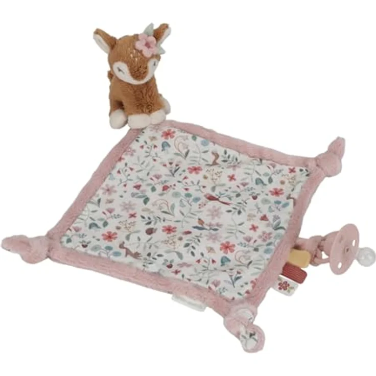 Little Dutch 9027 Kuscheltuch Schnullertuch - Fairy Garden rosa - 100% Polyester, ab der Geburt geeignet – Bild 2