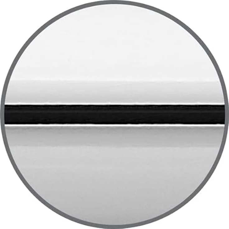 Faber-Castell Neo Slim, Kugelschreiber aus glänzendem Edelstahl mit schwarzer Metallmine und Klickmechanismus – Bild 4