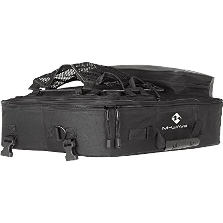 M-Wave Gepäcktasche 3-fach Traveller, schwarz/ grau, 62 l – Bild 3