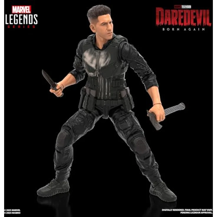 Marvel Legends Series Daredevil: Born Again Punisher Action-Figur mit 5 Accessoires, 15 cm, mehr als 20 Bewegungspunkte – Bild 3