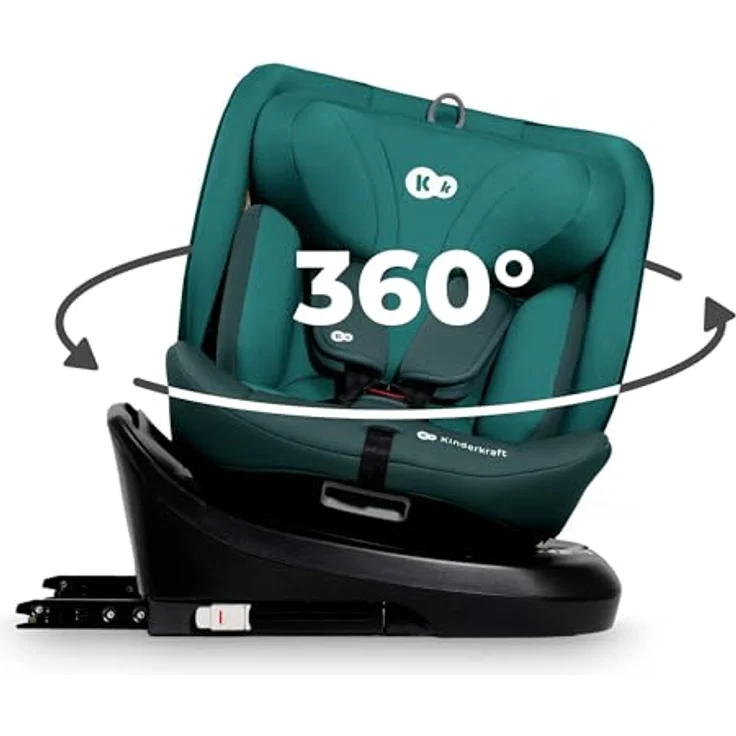 KinderKraft I-Grow, Reboarder Kindersitz gemäß ECE R129/i-Size, drehbar 360°, Neigungsverstellung, für Kinder von 40-150 cm – Bild 2
