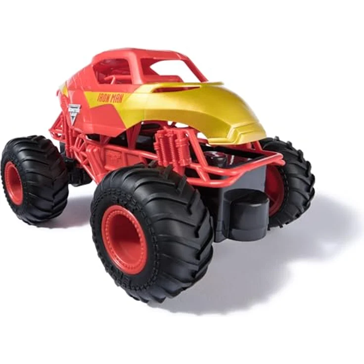 Monster Jam, Marvel Iron Man RC, Ferngesteuerter Truck, 2,4 GHz-Steuerung, Maßstab 1:24, ab 3 Jahren, rot-golden – Bild 2