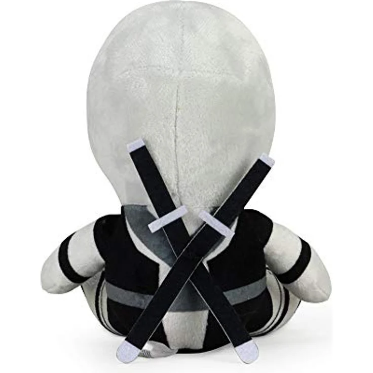 Kidrobot RUBIE'S Marvel X-Force Deadpool Plüsch Phunny, grau-schwarz, 20 cm mit 2 Ninja-Schwertern – Bild 3