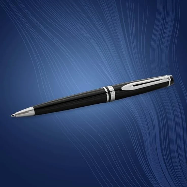 Waterman Expert, Schreibstift in Schwarz und Silber, zeitgenössisches Design für präzises Schreiben – Bild 5