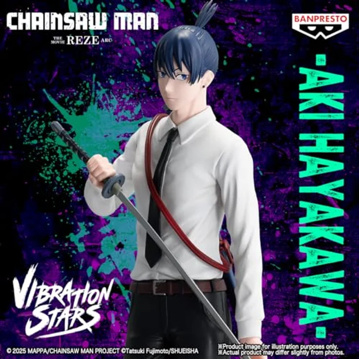 Banpresto AKI Hayakawa Chainsaw Man Actionfigur, The Movie Reze ARC Vibration Stars, 22 cm, Mehrfarbig, handgefertigte PVC-Sammelfigur, ideal für Anime-Fans – Bild 5