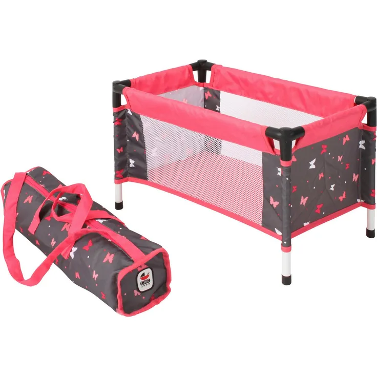 CHIC2000 Puppenbett Puppen-Reisebett, Butterfly, mit Tragetasche