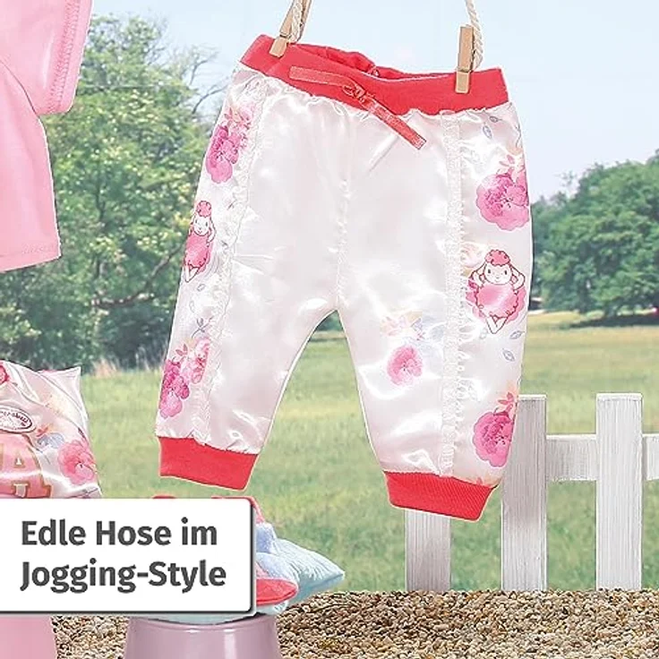 Baby Annabell, Puppenkleidung, Deluxe Outdoor Set 43cm mit Jacke, Shirt, Hose und Socken, 707449, Zapf Creation, Rosa, 43 – Bild 5
