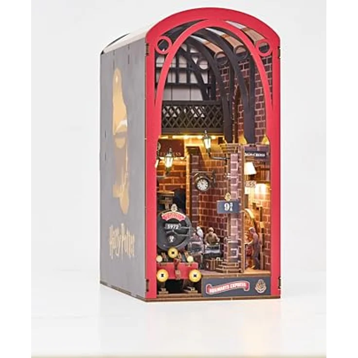Revell Tiny Adventures - Harry Potter Hogwarts Express, 3D-Puzzle Holzbausatz mit LED Ambientebeleuchtung und hochwertigem Detaildruck – Bild 1