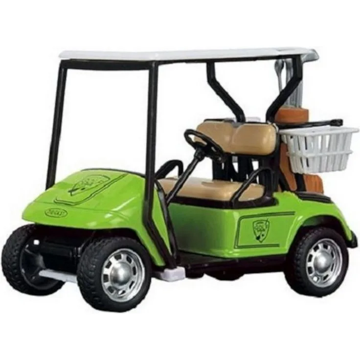 Toi-Toys Metal World Golfwagen, Spielzeugfahrzeug im Maßstab 1:20 mit Rückziehmotor aus Metall und Kunststoff