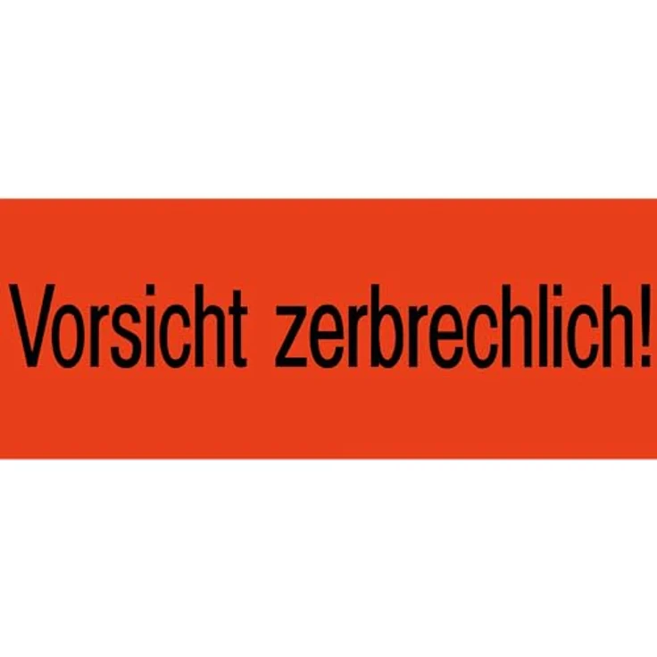 HERMA Warnetiketten 6758, 1.000 selbstklebende Etiketten »Vorsicht zerbrechlich!«, neonrot, 39 x 118 mm – Bild 2